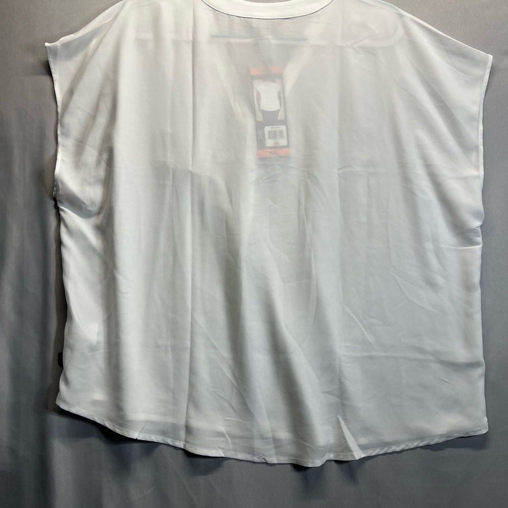 Banana Republic White Boxy Blouse Relaxed Fit